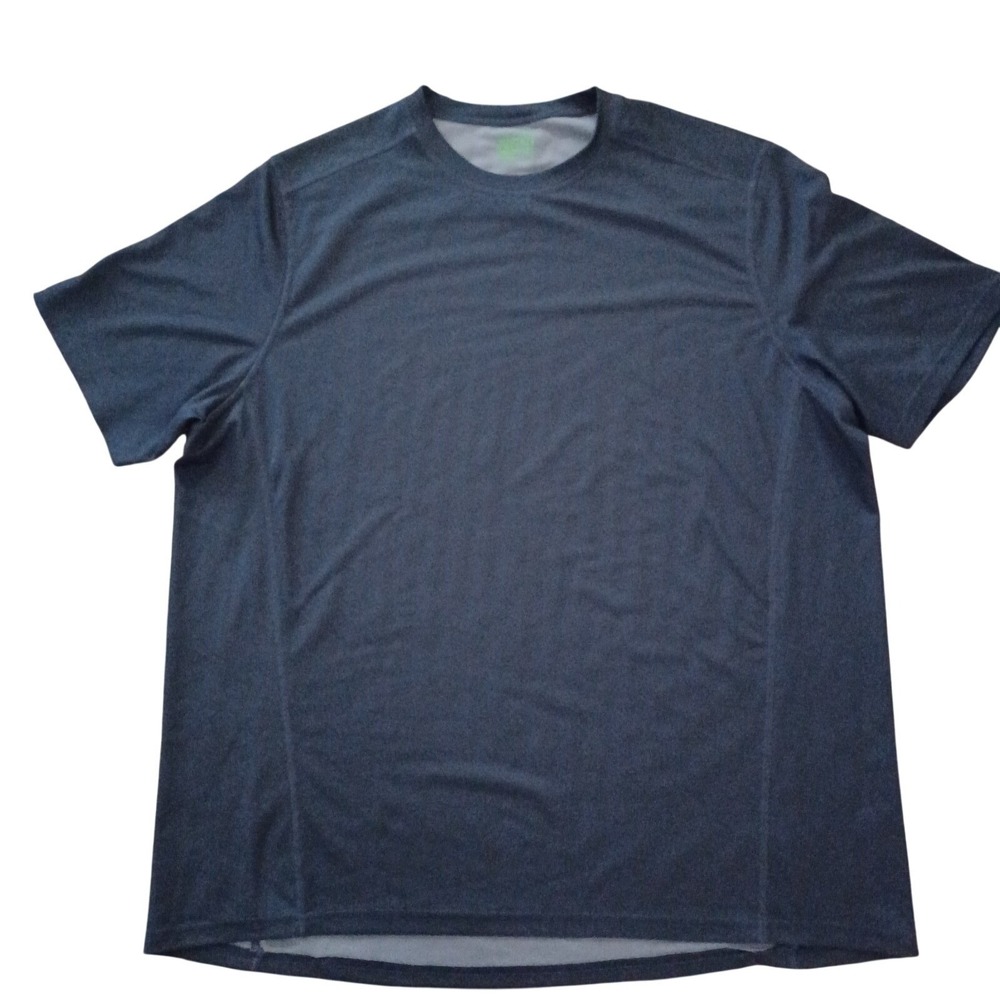 Koppen Men's XXL Activewear Shirt Dark Gray Short Sleeve Polyester Pullover EUC
